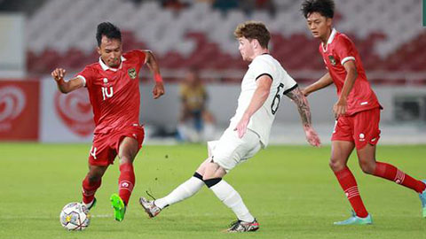 Sau trận thắng bạo lực trước Fiji, U20 Indonesia thất bại trước New Zealand